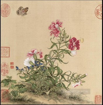 中国 Painting - 繁体字中国語で光るラング蝶